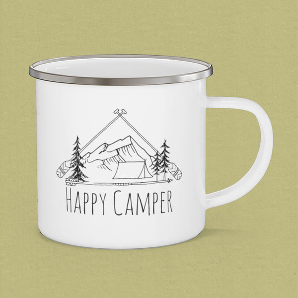 Happy Camper Rustic Camp Mug - MoxiCali