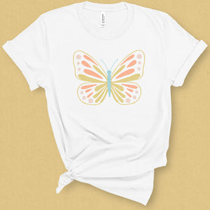 Abstract Butterfly Graphic Tee - MoxiCali
