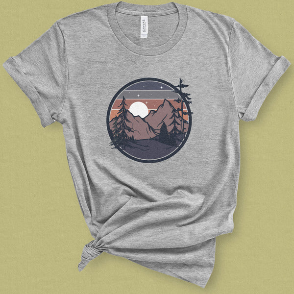 Retro Mountain Adventure Camp Graphic Tee - MoxiCali