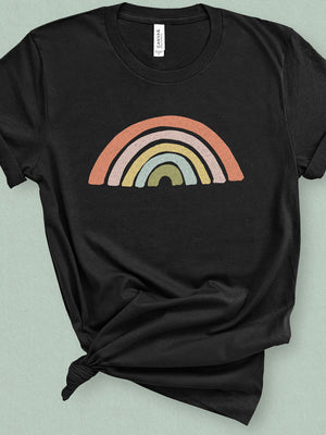 Pastel Rainbow Graphic Tee - MoxiCali
