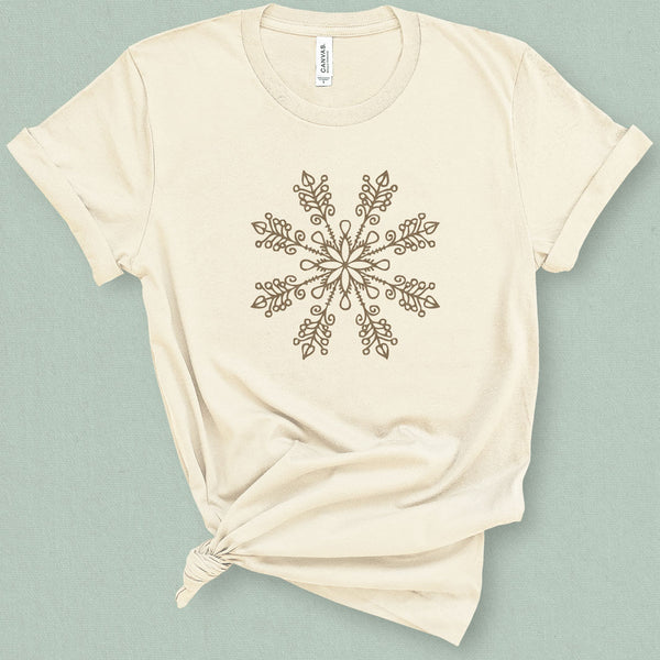 Retro Boho Snowflake Graphic Tee - MoxiCali