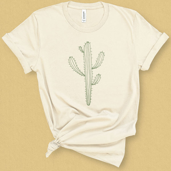 Cactus Graphic Tee Shirt - MoxiCali