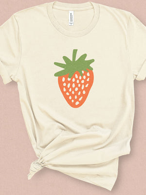Strawberry Graphic Tee - MoxiCali