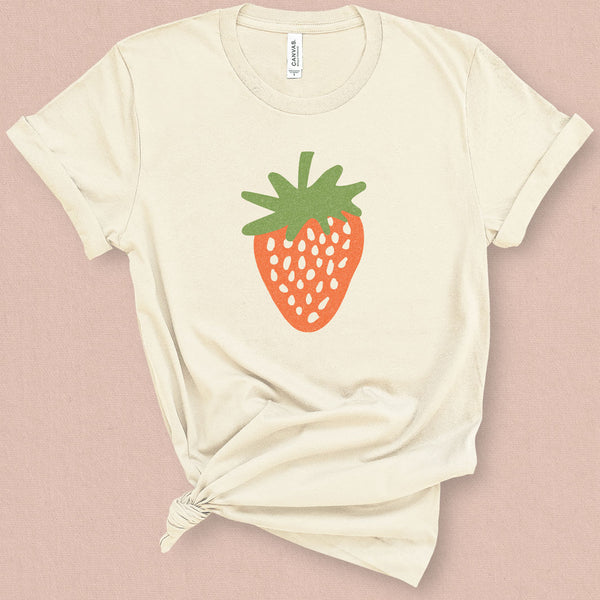 Strawberry Graphic Tee - MoxiCali