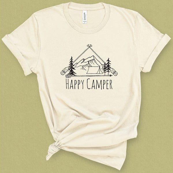 Happy Camper Graphic Tee - MoxiCali