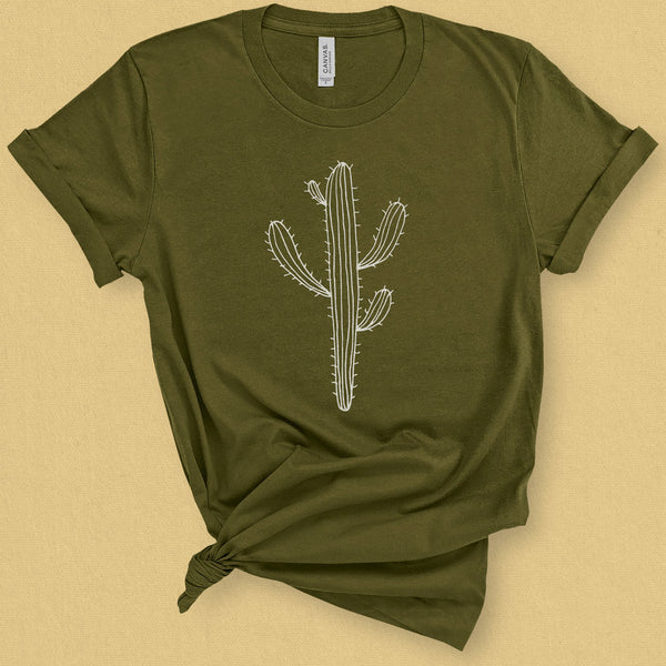 Cactus Graphic Tee Shirt - MoxiCali