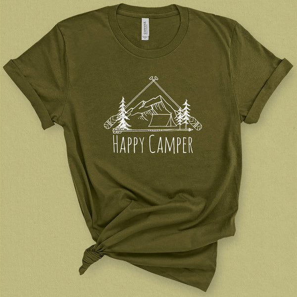Happy Camper Graphic Tee - MoxiCali