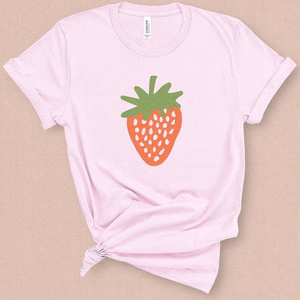 Strawberry Graphic Tee - MoxiCali