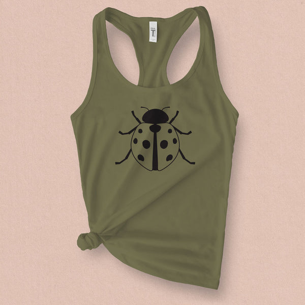 Ladybug Graphic Tank Top - MoxiCali
