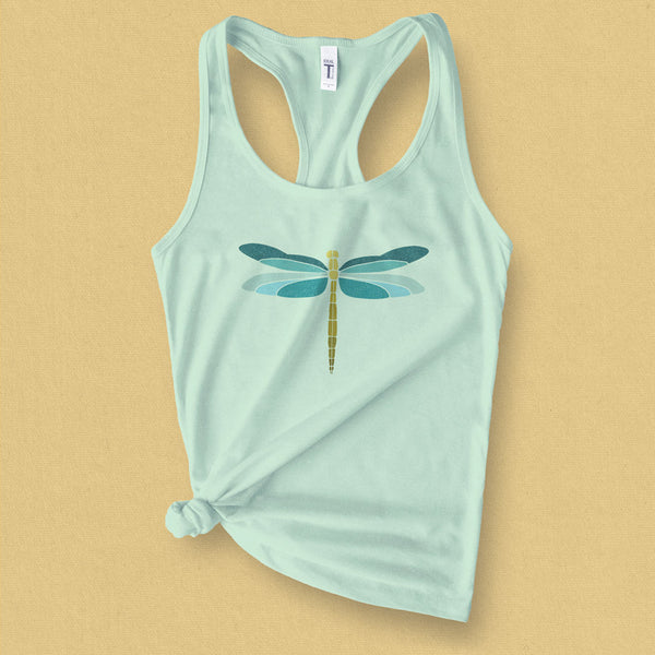 Dragonfly Graphic Tank Top - MoxiCali
