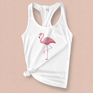 Pink Flamingo Graphic Tank - MoxiCali