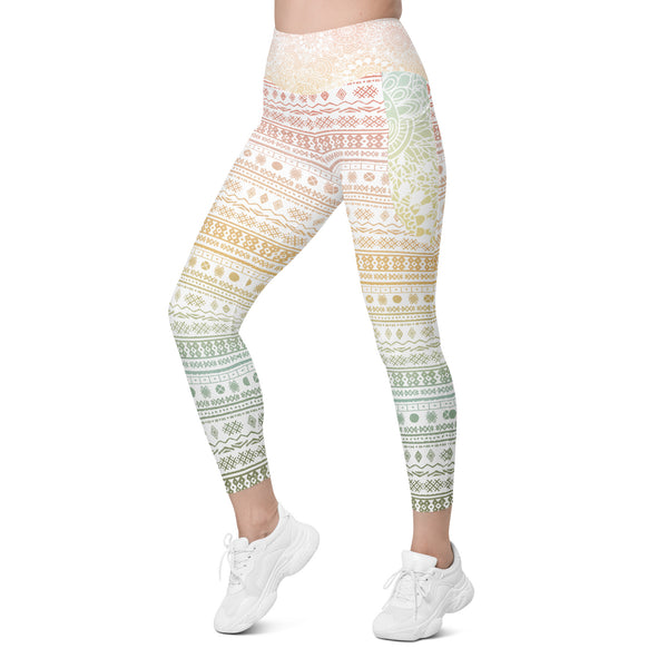 Pastel Tribal Leggings with pockets