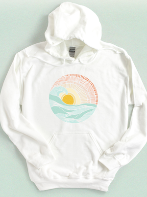 Barrel Wave Sunset Hooded Sweatshirt - MoxiCali