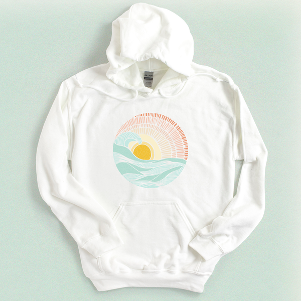 Barrel Wave Sunset Hooded Sweatshirt - MoxiCali